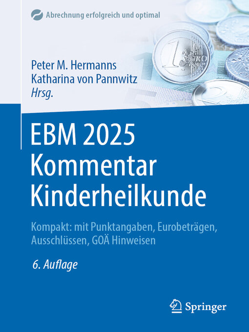 Title details for EBM 2025 Kommentar Kinderheilkunde by Peter M. Hermanns - Available